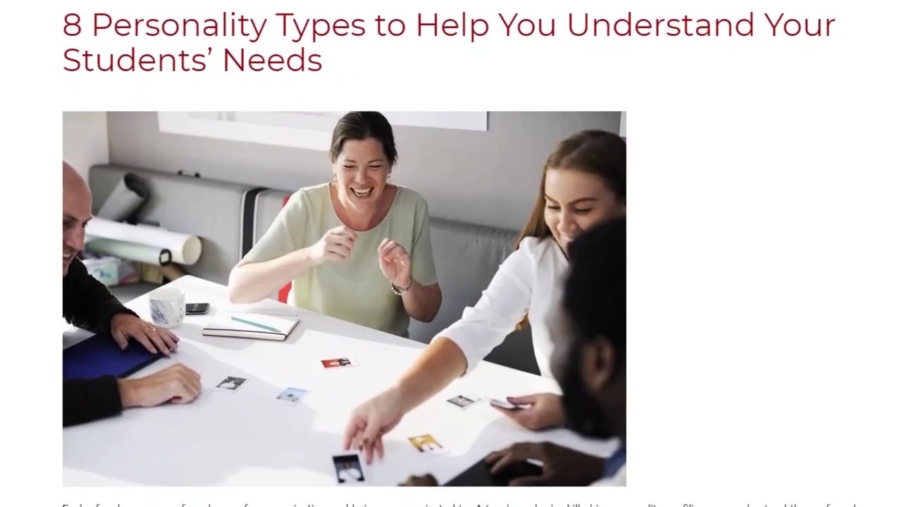 8 Personality Types to Help You Understand Your Students’ Needs | ITTT TEFL BLOG