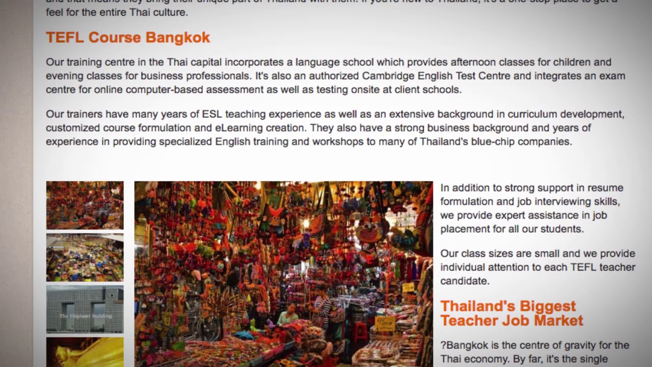 TEFL / TESOL Course in Bangkok, Thailand | Teach & Live abroad!