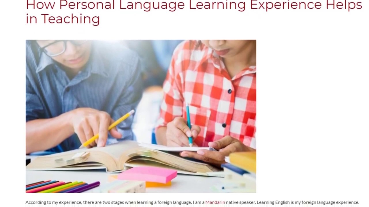 How Personal Language Learning Experience Helps in Teaching | ITTT TEFL BLOG