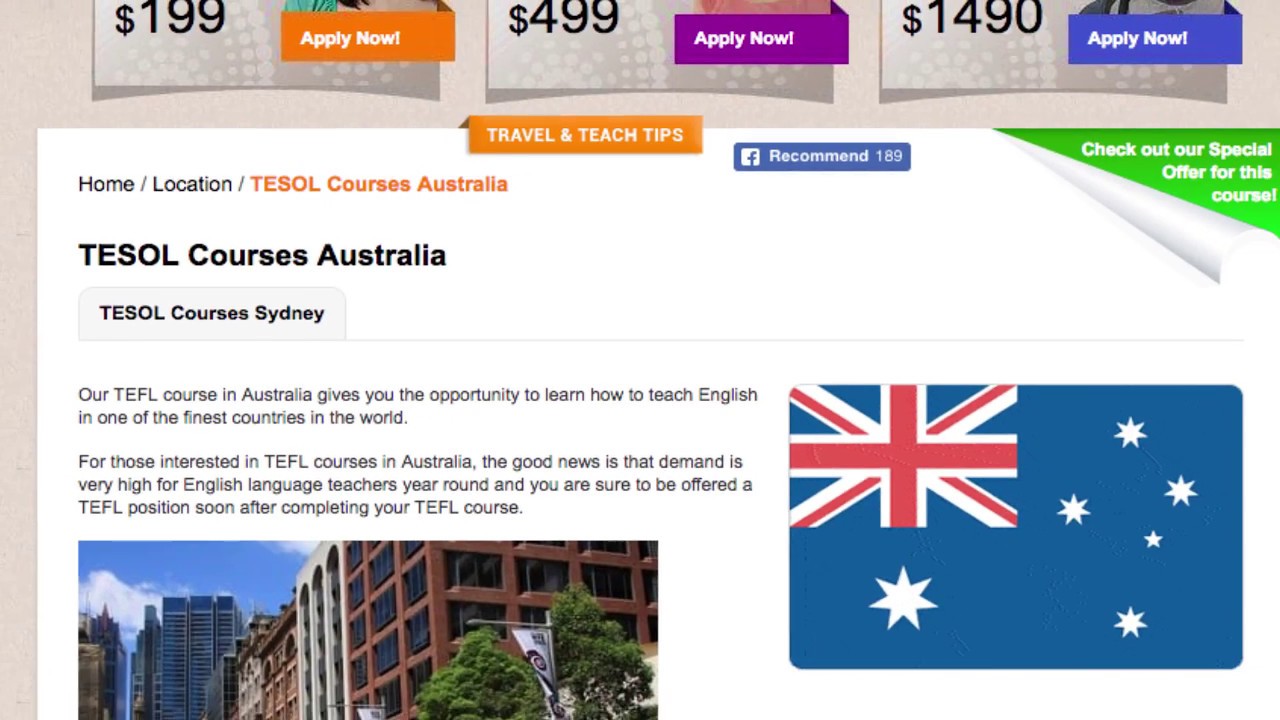 TESOL Course in Australia | Teach & Live abroad!