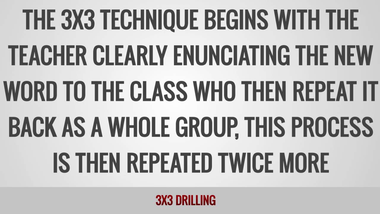 ITTT Glossary – 3×3 Drilling