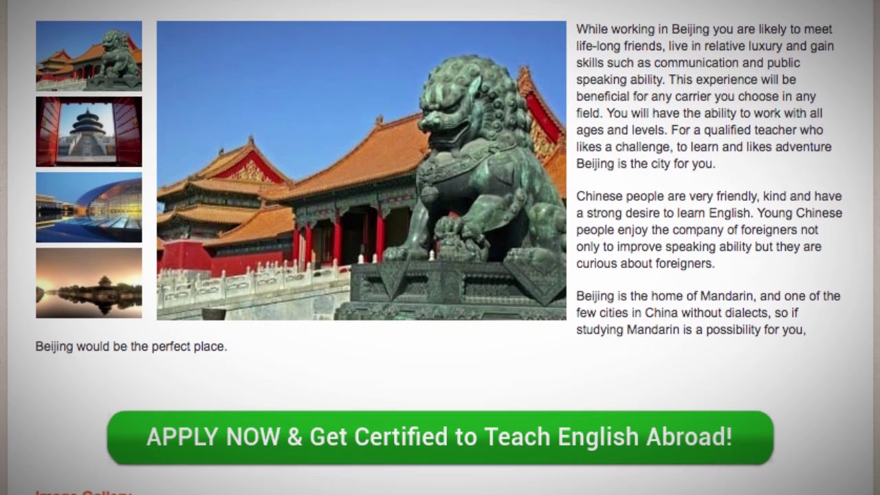 TESOL Course in Beijing, China | Teach & Live abroad!