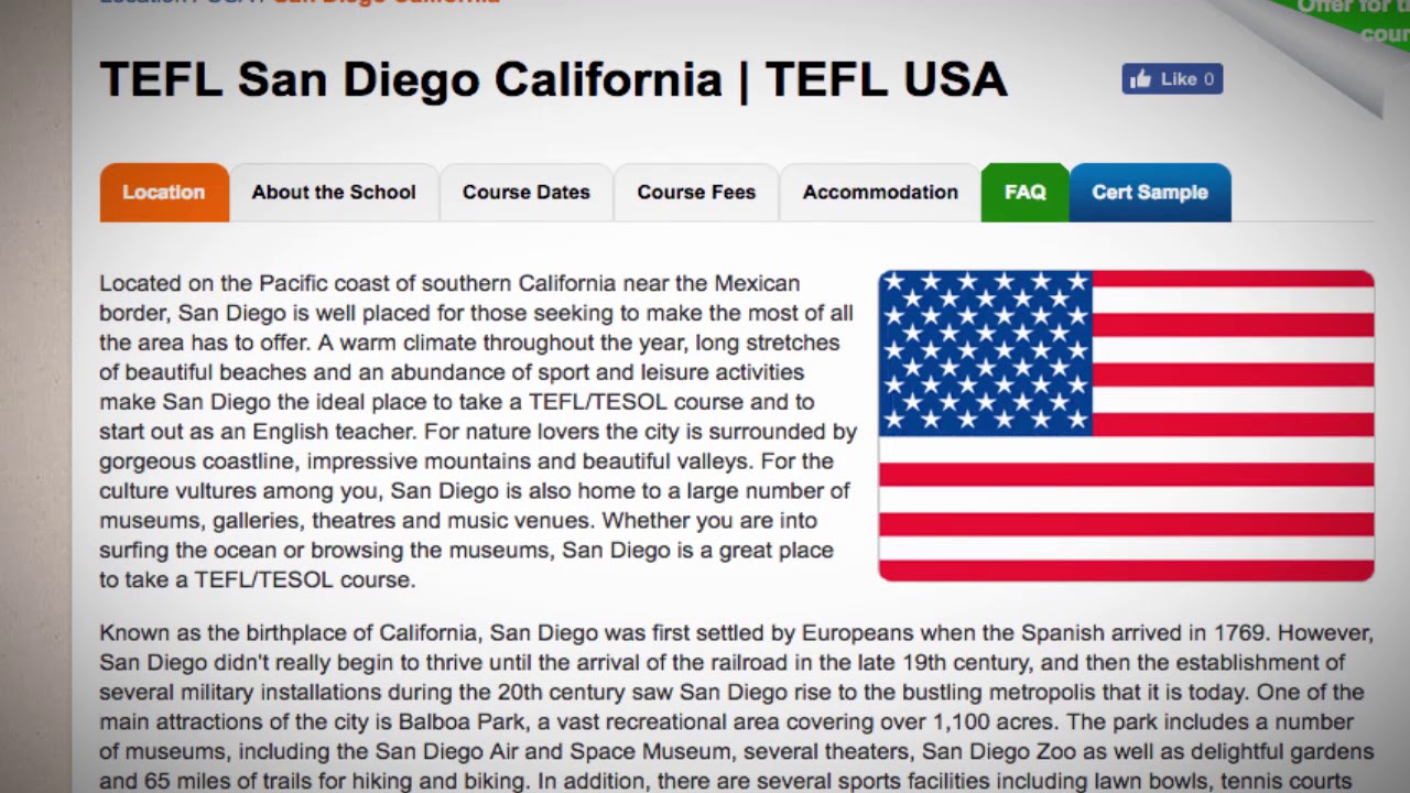 TEFL / TESOL Course in San Diego, USA | Teach & Live abroad!