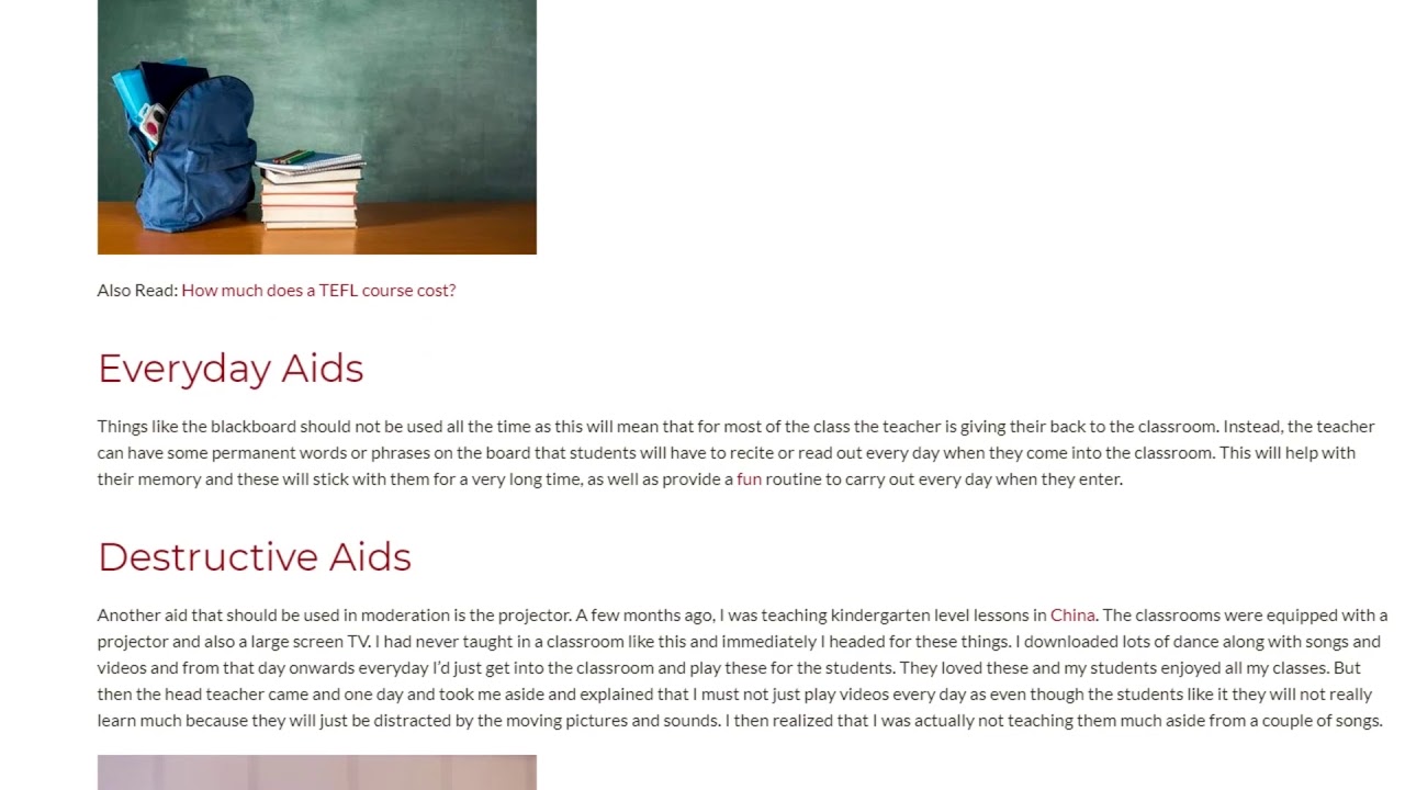 Managing Equipment and Teaching Aids | ITTT TEFL BLOG